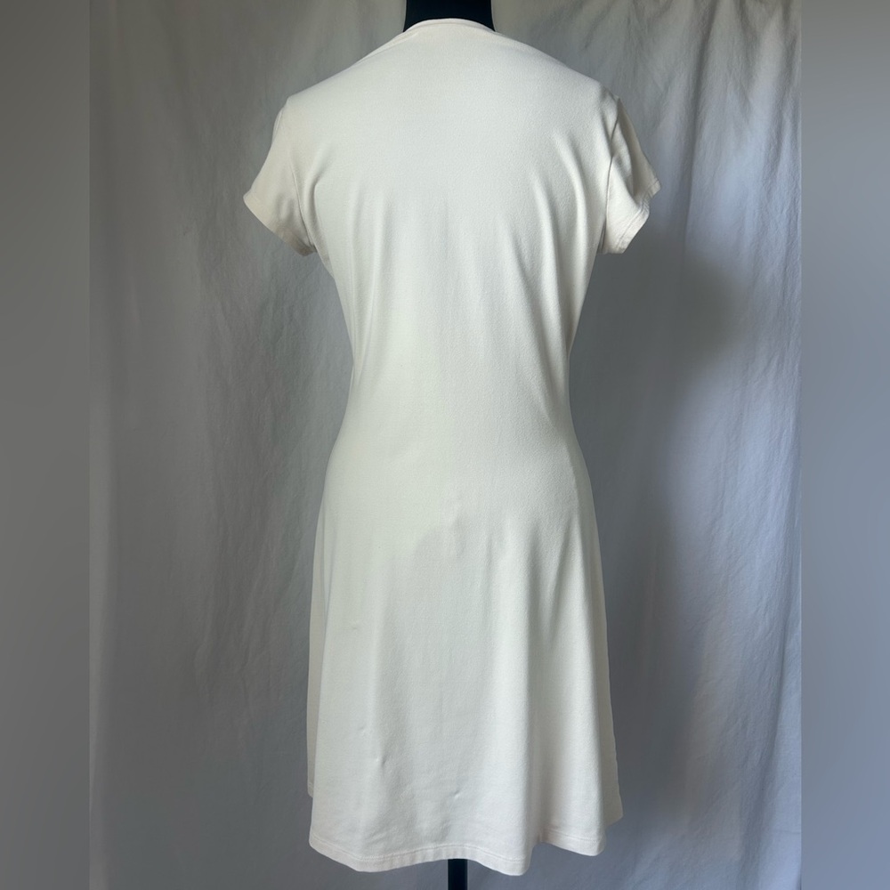 Susana Monaco Short Sleeve A-Line Mini Dress in Natural Size Medium - Picture 4 of 10